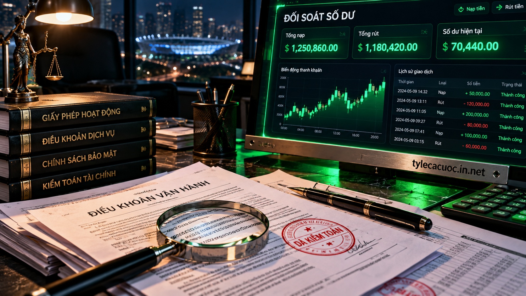 Bàn làm việc kiểm toán pháp lý và đánh giá nhà cái 12bet với hồ sơ điều khoản ToS