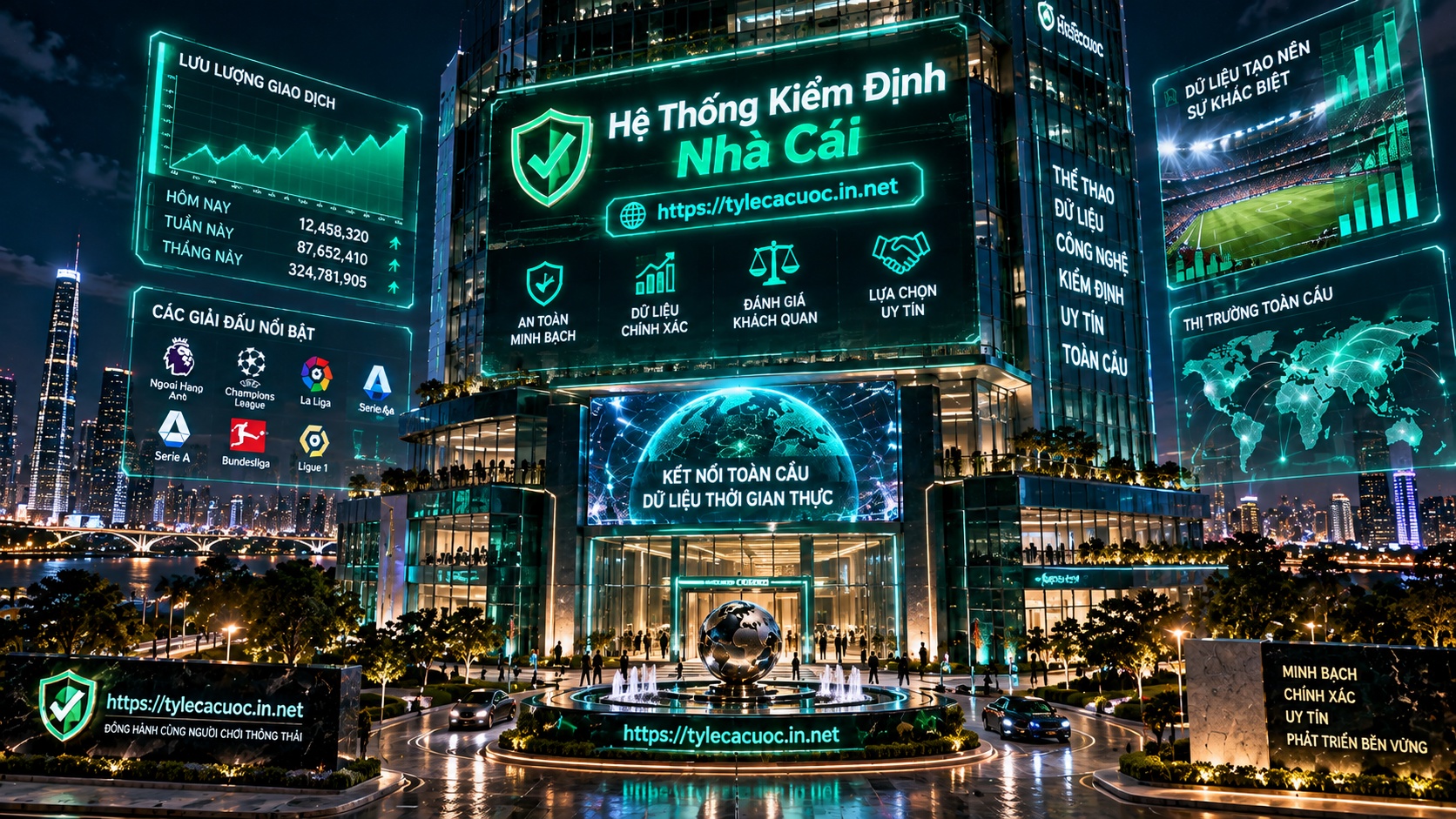 Tòa nhà trung tâm kiểm định giao dịch tài chính phục vụ đánh giá nhà cái w88