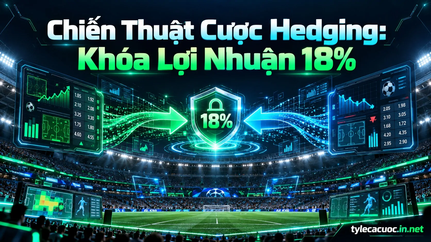 Chiến thuật cược hedging trên mô hình ma trận khóa lợi nhuận 18% và triệt tiêu rủi ro