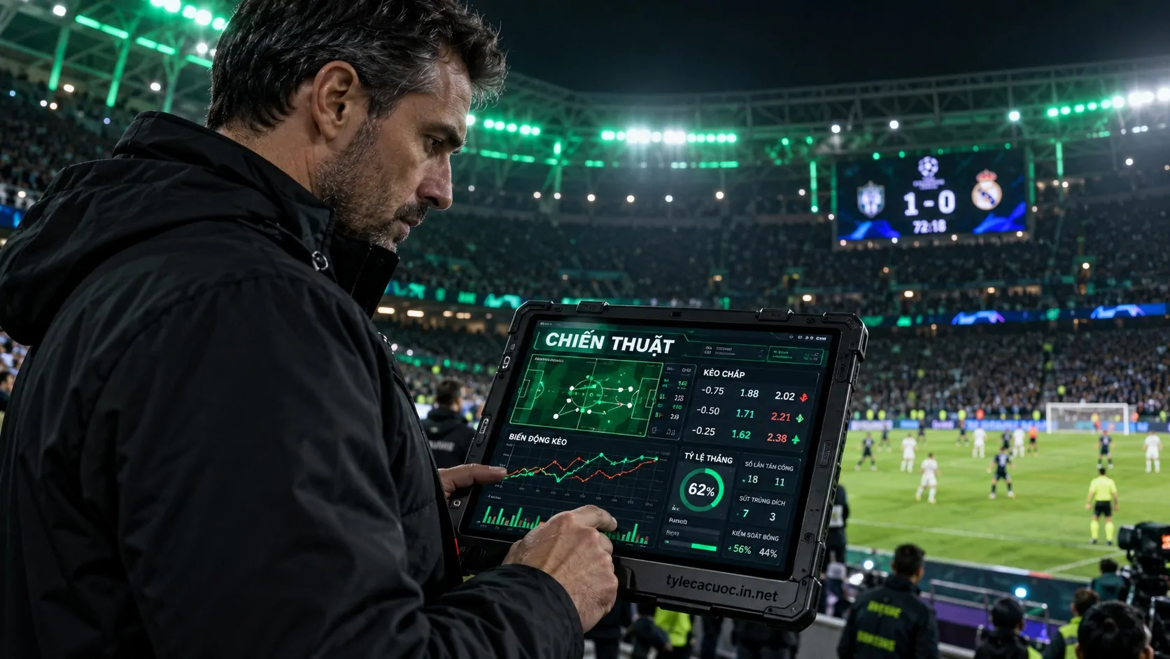 Soi kèo chấp 1.75 dựa trên phân tích biến động bảng odds và cấu trúc phòng ngự thực chiến